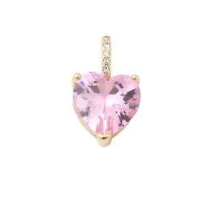PINK CRYSTAL GEM HEART